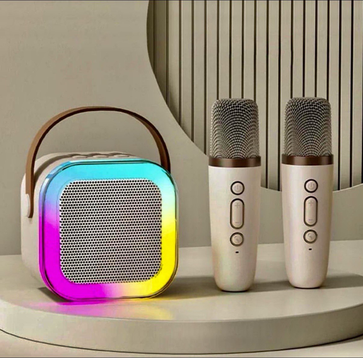Portable Bluetooth Speaker with Wireless Microphone