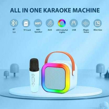 Portable Bluetooth Speaker with Wireless Microphone