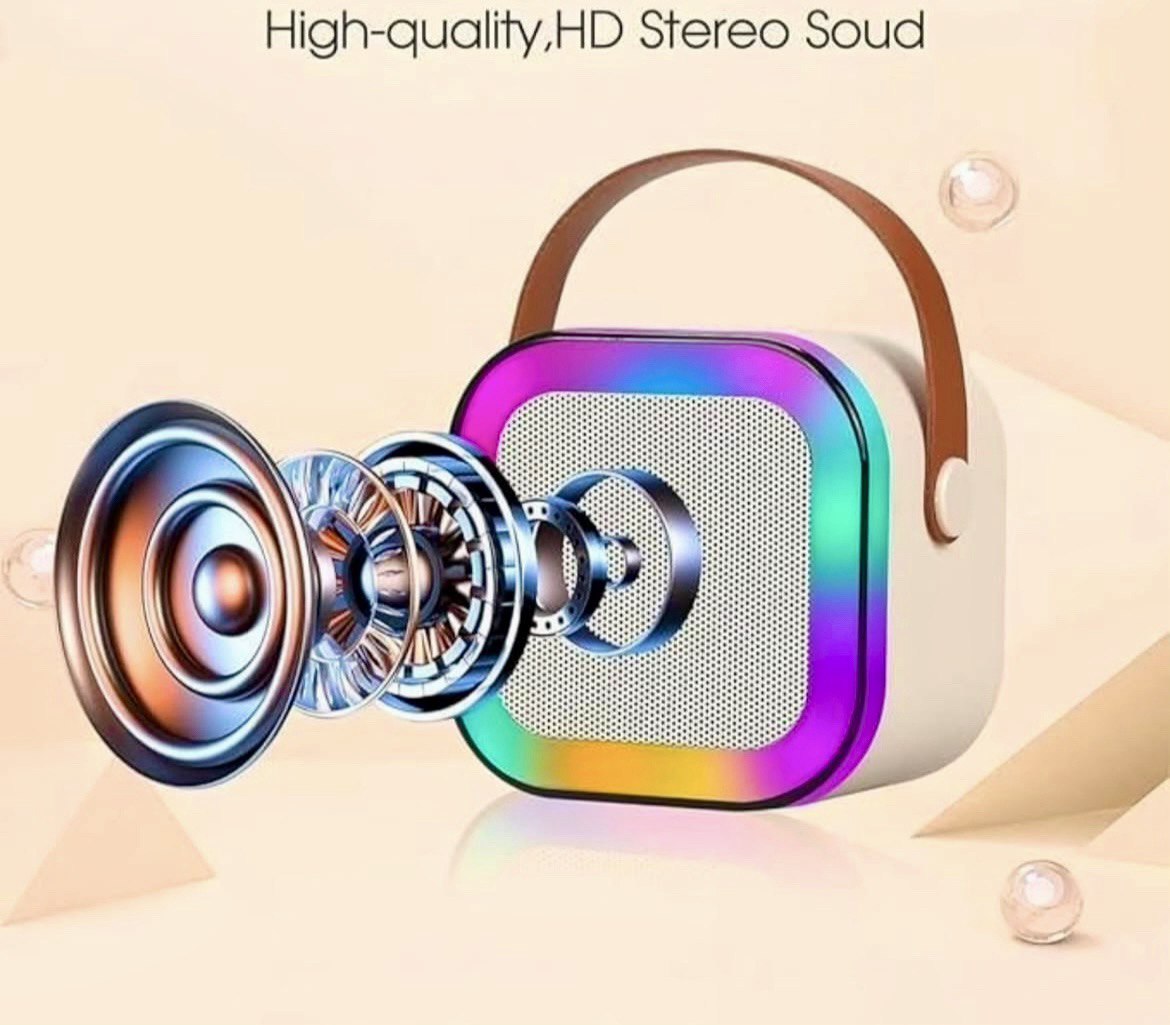 Portable Bluetooth Speaker with Wireless Microphone