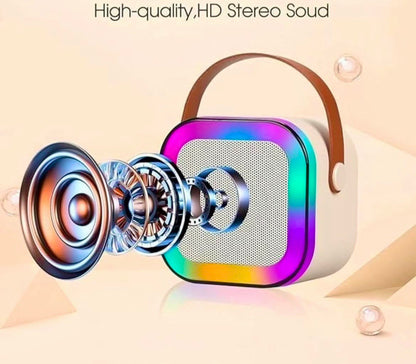 Portable Bluetooth Speaker with Wireless Microphone